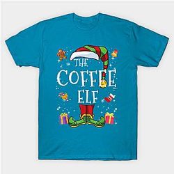 Coffee Elf Family Matching Christmas Group Gift Pajama Classic T-shirt TP1002