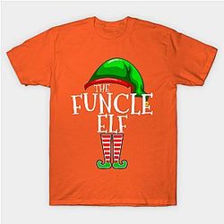 Funcle Elf Group Matching Family Christmas Gift Funny Uncle T-Shirt Classic T-shirt TP1002