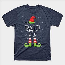 BALD Elf Family Matching Christmas Group Funny Gift Classic T-shirt TP1002