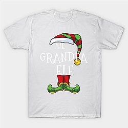 Grandpa Elf Family Matching Christmas Group Gift Pajama T-Shirt Classic T-shirt TP1002