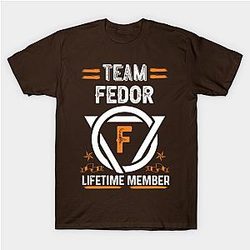 Team fedor Lifetime Member, Family Name, Surname, Middle name Classic T-shirt TP1002