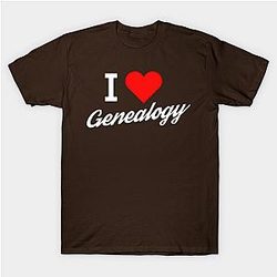 I Love Genealogy Genealogist Ancestry Ancestor History Family Tree Gift Classic T-shirt TP1002