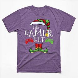 the Gamer Elf Family Matching Christmas Classic T-shirt TP1002