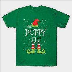 Poppy Elf Family Matching Christmas Group Funny Gift Classic T-shirt TP1002