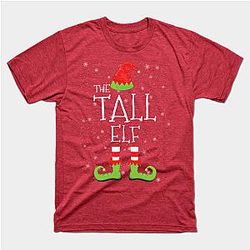 TALL Elf Family Matching Christmas Group Funny Gift Classic T-shirt TP1002