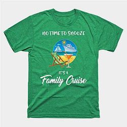 Cruise Family Cruise No Time to Snooze Vacation Classic T-shirt TP1002