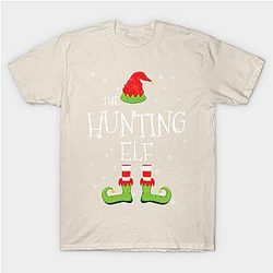 HUNTING Elf Family Matching Christmas Group Funny Gift Classic T-shirt TP1002
