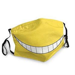 Assassination Classroom Face Mask - Korosensei Mask Cover Washable Respirator Mouth Muffle