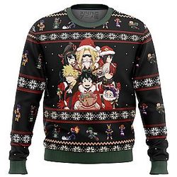 My Hero Academia Boku No Holiday Ugly Christmas Sweater ANA2207