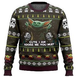 Baby Yoda Cute Mandalorion Star Wars Ugly Christmas Sweater ANA2207