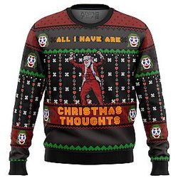 Joker All I Have are Xmas Thoughts Ugly Christmas Sweater ANA2207
