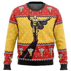 One Punch Man Saitama Shadow Ugly Christmas Sweater ANA2207
