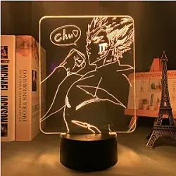 One Punch Man 3D Lamps - One Punch Man Garou Colorful Light Led 3D Lamp