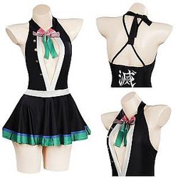 Demon Slayer Swimsuits - Kibutsuji Muzan Cosplay Bikini