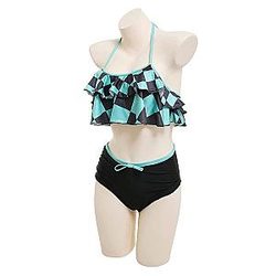 Demon Slayer Swimsuits - Kamado Tanjiro Cosplay Anime Bikini