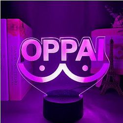 One Punch Man 3D Lamps - One Punch Man Oppai Led Night 3D Lamp