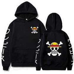 One Piece Hoodies - Fashion Unisex Janpanese Anime One Piece Luffy Printed Hoodie