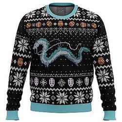 Studio Ghibli Haku Spirited Away Miyazaki Ugly Christmas Sweater ANA2207