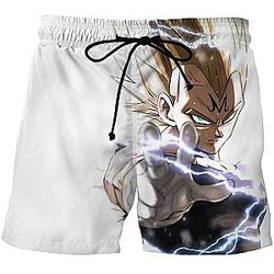 Dragon Ball Shorts For Him - Anime Cotton 3D Printing Short Pants