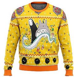 Studio Ghibli Yellow Ugly Christmas Sweater ANA2207