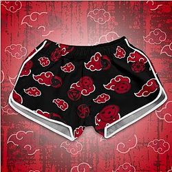 Naruto Shorts For Her - Akatsuki Anime Women Printing Short Pants