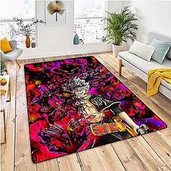 Black Clover Rugs - Black Clover Anime Anti-slip Mat Floor Door Home Rug