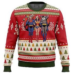 Batman superman Wonder woman Ugly Christmas Sweater ANA2207