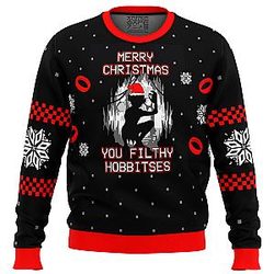Lord of the Rings Filthy Hobitses Ugly Christmas Sweater ANA2207