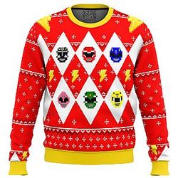 Mighty Morphin Power Rangers Ugly Christmas Sweater ANA2207