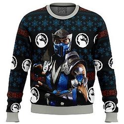 Mortal Kombat Sub Zero Ugly Christmas Sweater ANA2207