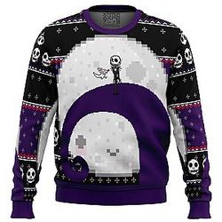 Nightmare Before Christmas Jack Moon Ugly Christmas Sweater ANA2207