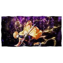 Demon Slayer Beach Towels - Agatsuma Zenitsu Printed Anime Beach Towel