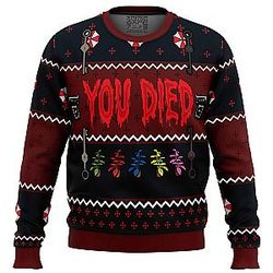Resident Evil You Died Ugly Christmas Sweater ANA2207