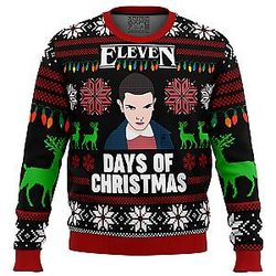 Stranger Things Eleven Days of Xmas Ugly Christmas Sweater ANA2207