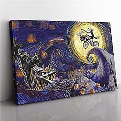 Starry Nightmare Before Christmas Canvas Print Wall Art ANA2207