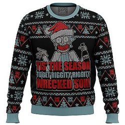 Rick and Morty Tis The Season Ugly Christmas Sweater ANA2207