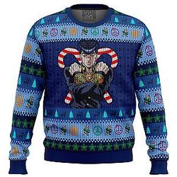 Josuke Higashikata Jojo's Bizzare Adventure Ugly Christmas Sweater ANA2207