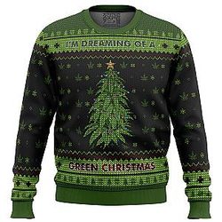 I'm Dreaming of a Green Christmas Ugly Christmas Sweater ANA2207