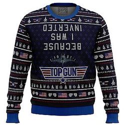Inverted Top Gun Ugly Christmas Sweater ANA2207