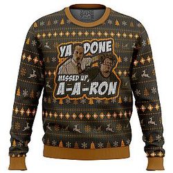 Ya Done Messed Up Aaron Key And Peele Ugly Christmas Sweater ANA2207