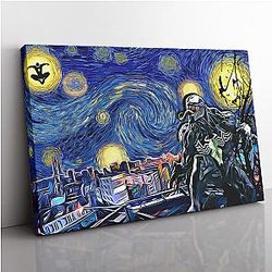Starry Night Venom Canvas Print Wall Art ANA2207