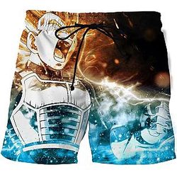 Dragon Ball Shorts For Him - Anime 3D Printed Vibrant Color Men Shorts