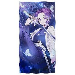 Demon Slayer Beach Towels - Shinobu Printed Anime Beach Towel
