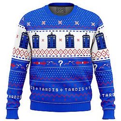 Dr Who TARDIS Christmas Sweater ANA2207