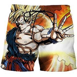 Dragon Ball Shorts For Him - Anime Cool Printing Short Pants