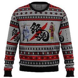 Gintama Shinsuke and Gintoki Ugly Christmas Sweater ANA2207