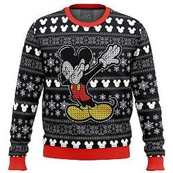 Disney Mickey Dabbing Ugly Christmas Sweater ANA2207