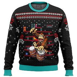 Donkey Kong Drums Ugly Christmas Sweater ANA2207