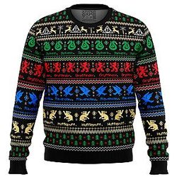 Harry Potter Hogwarts Houses Ugly Christmas Sweater ANA2207