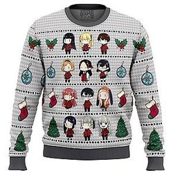Kakegurui Chibi Gamblers Ugly Christmas Sweater ANA2207